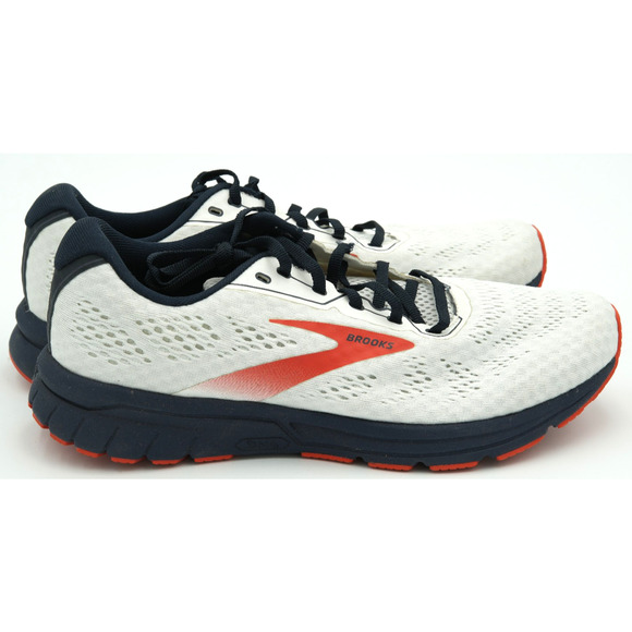 Brooks Anthem 4 Men\'s Running Shoes White/Navy/Red Clay 10 D (M) main image 4